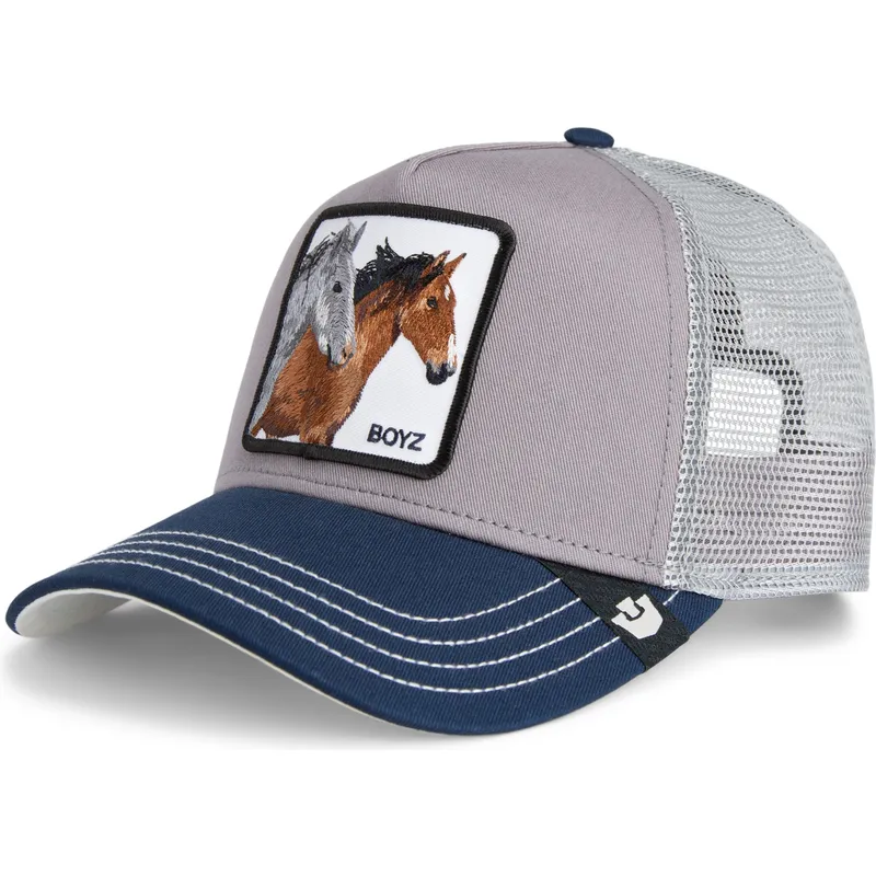 trucker-cap-grau-und-blau-pferd-the-boyz-sport-the-farm-von-goorin-bros