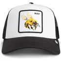 trucker-cap-weiss-und-schwarz-biene-the-busy-bee-sport-the-farm-von-goorin-bros