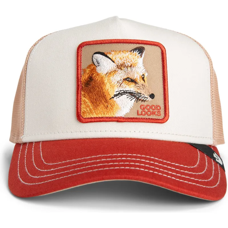mehrfarbige-trucker-kappe-fuchs-good-looks-tri-tone-the-farm-von-goorin-bros
