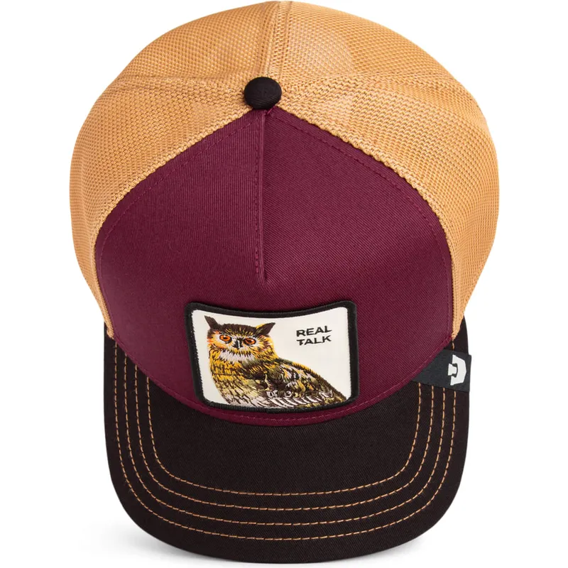 mehrfarbige-trucker-kappe-eule-real-talk-tri-tone-the-farm-von-goorin-bros