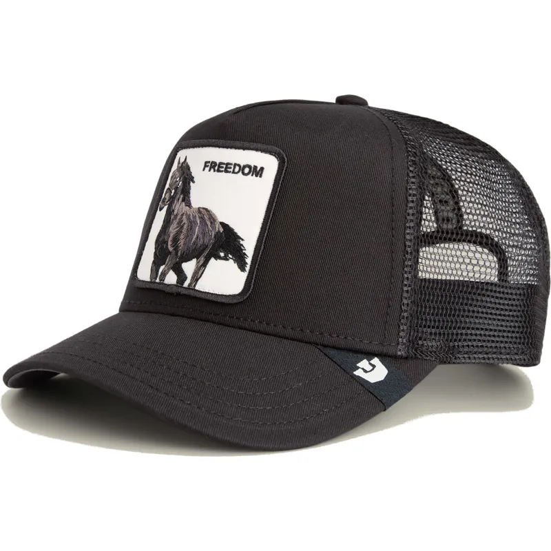 schwarze-trucker-kappe-pferd-freedom-grit-the-farm-von-goorin-bros