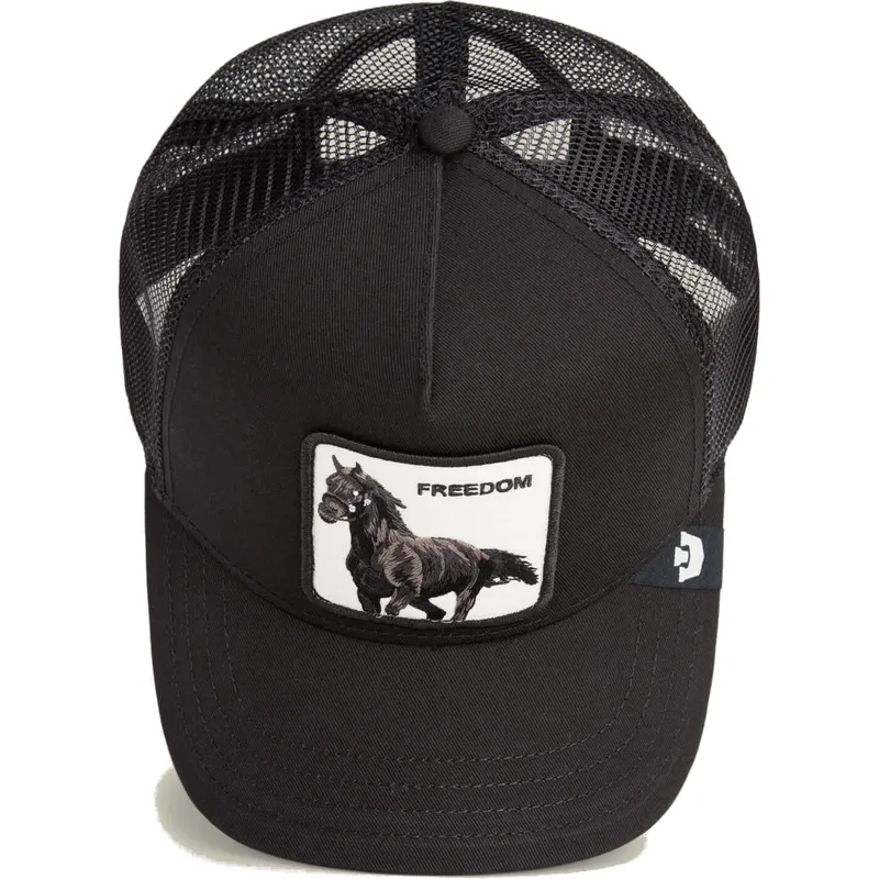 schwarze-trucker-kappe-pferd-freedom-grit-the-farm-von-goorin-bros
