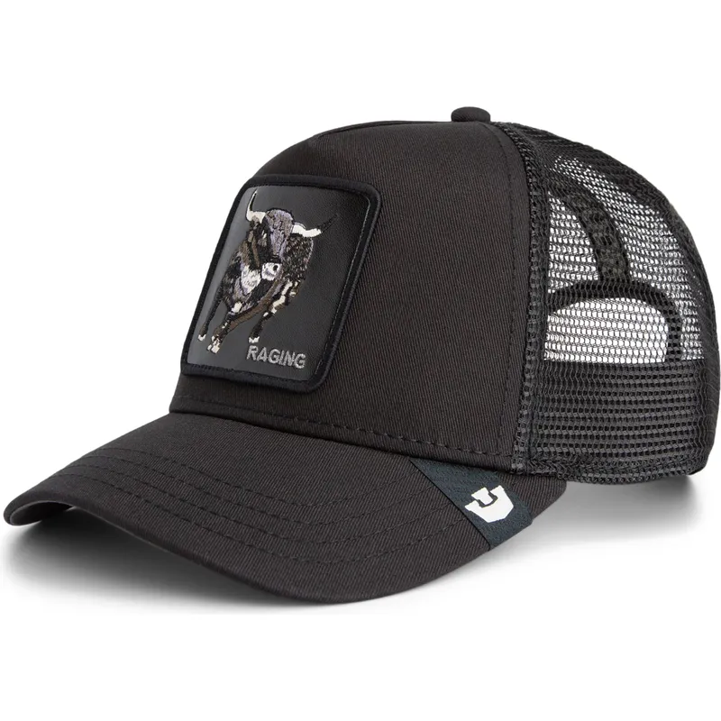 schwarze-trucker-kappe-stier-raging-the-farm-von-goorin-bros