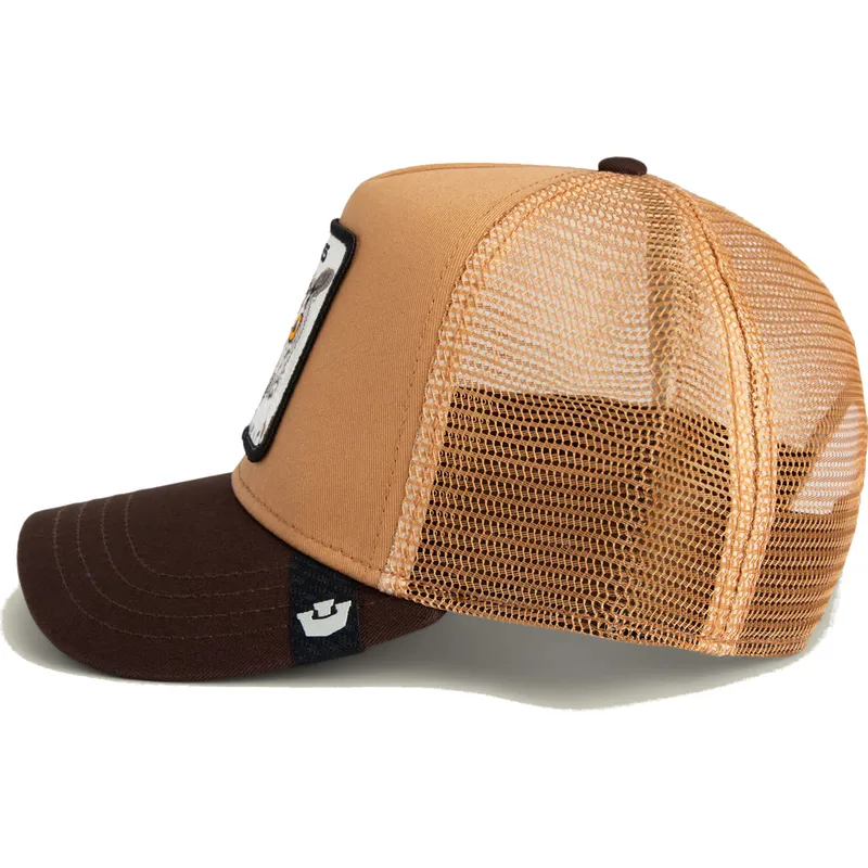 braune-trucker-kappe-eule-wise-ass-the-farm-von-goorin-bros