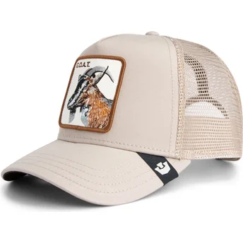 Casquette trucker beige chèvre Goat The Farm Goorin Bros.