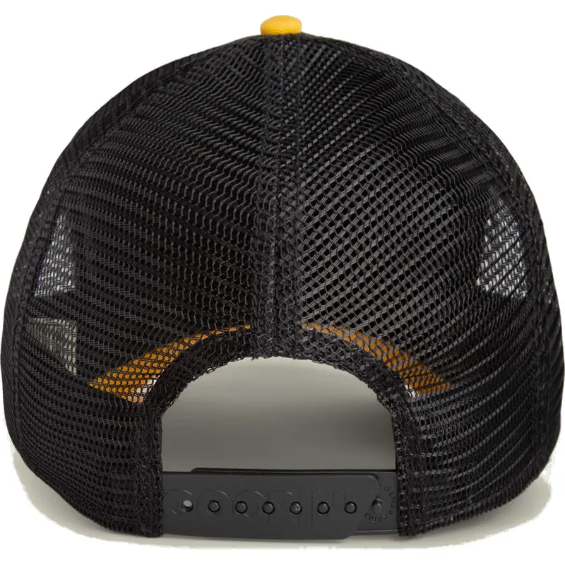 schwarze-und-gelbe-trucker-kappe-fur-jungen-skorpion-deadly-mini-the-farm-von-goorin-bros