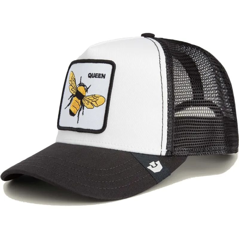 trucker-cap-weiss-und-schwarz-fur-jungen-biene-the-queen-mini-the-farm-von-goorin-bros