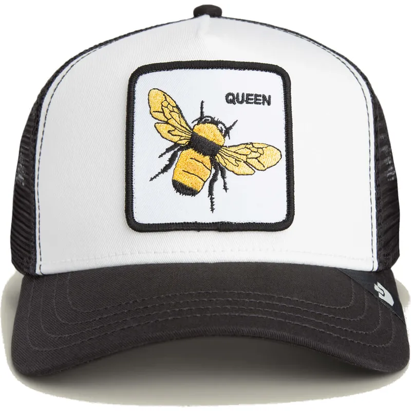 trucker-cap-weiss-und-schwarz-fur-jungen-biene-the-queen-mini-the-farm-von-goorin-bros