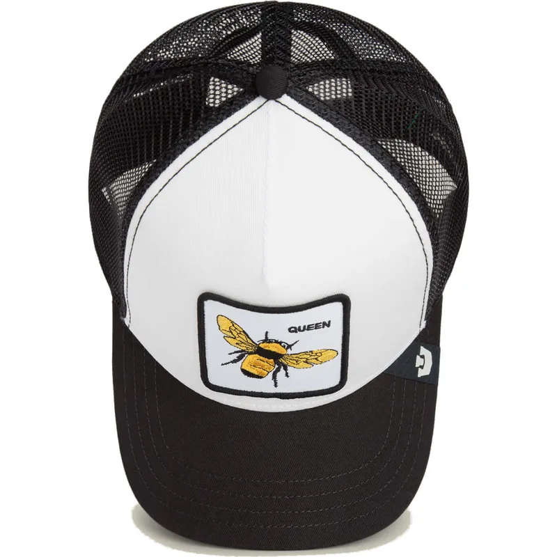 trucker-cap-weiss-und-schwarz-fur-jungen-biene-the-queen-mini-the-farm-von-goorin-bros