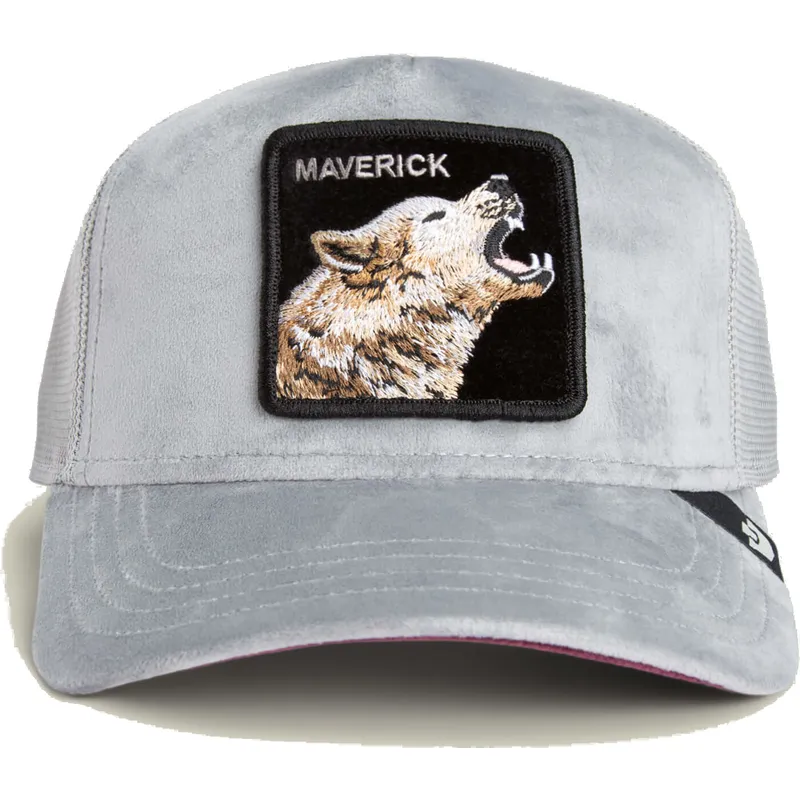 trucker-cap-grau-wolf-maverick-wolf-velour-the-farm-von-goorin-bros trucker-cap-grau-wolf-maverick-wolf-velour-the-farm-von-goorin-bros