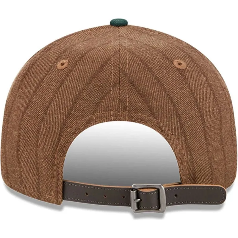 braune-und-grune-verstellbare-flatcap-9fifty-retro-crown-wool-pinstripe-der-oakland-athletics-mlb-von-new-era braune-und-grune-verstellbare-flatcap-9fifty-retro-crown-wool-pinstripe-der-oakland-athletics-mlb-von-new-era