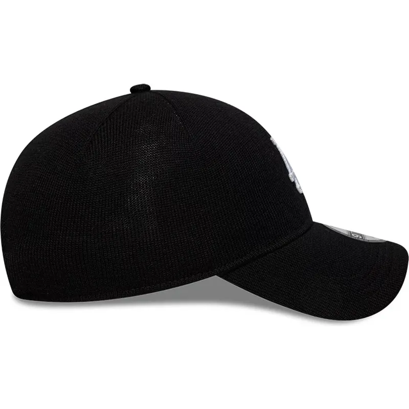 schwarze-verstellbare-curved-cap-9twenty-merino-wool-der-los-angeles-dodgers-mlb-von-new-era