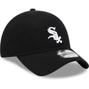 schwarze-gebogene-verstellbare-kappe-9twenty-merino-wool-von-chicago-white-sox-mlb-von-new-era