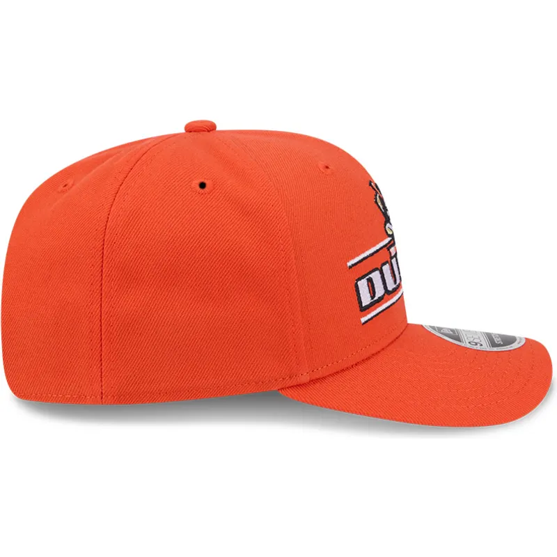 orangefarbene-gebogene-snapback-kappe-9seventy-stretch-snap-stated-der-anaheim-ducks-nhl-von-new-era