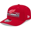 rote-gebogene-snapback-kappe-9seventy-stretch-snap-stated-der-detroit-red-wings-nhl-von-new-era