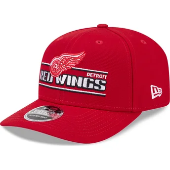 Mützen gebogen rot snapback 9SEVENTY Stretch Snap Stated der Detroit Red Wings NHL von New Era