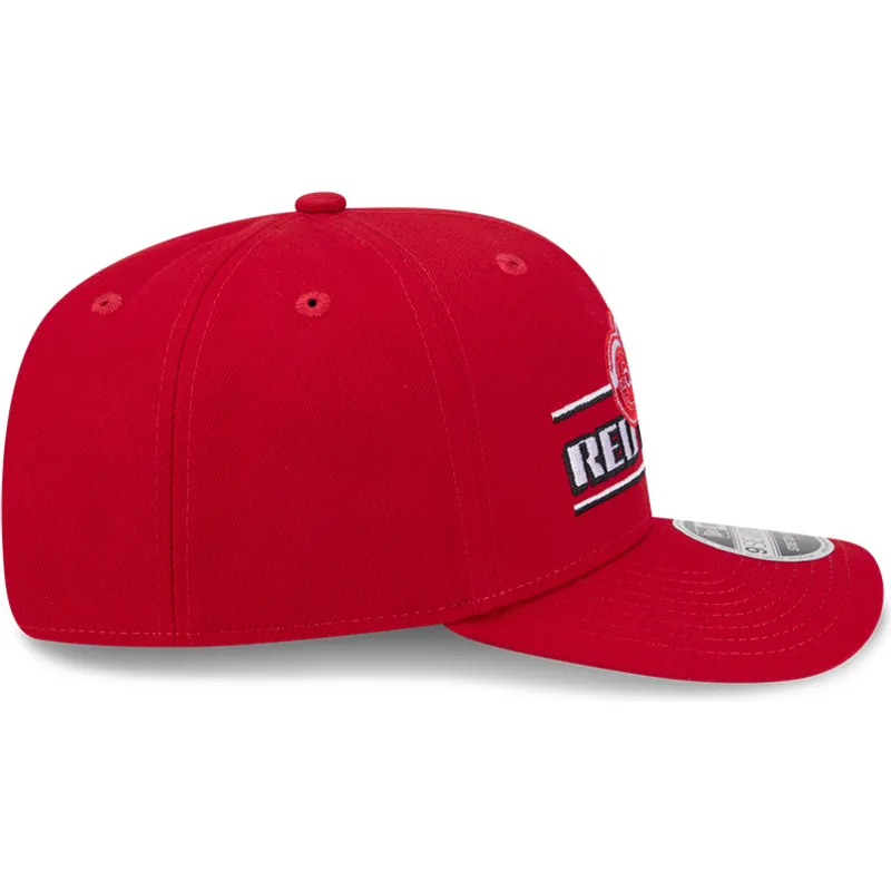 rote-gebogene-snapback-kappe-9seventy-stretch-snap-stated-der-detroit-red-wings-nhl-von-new-era