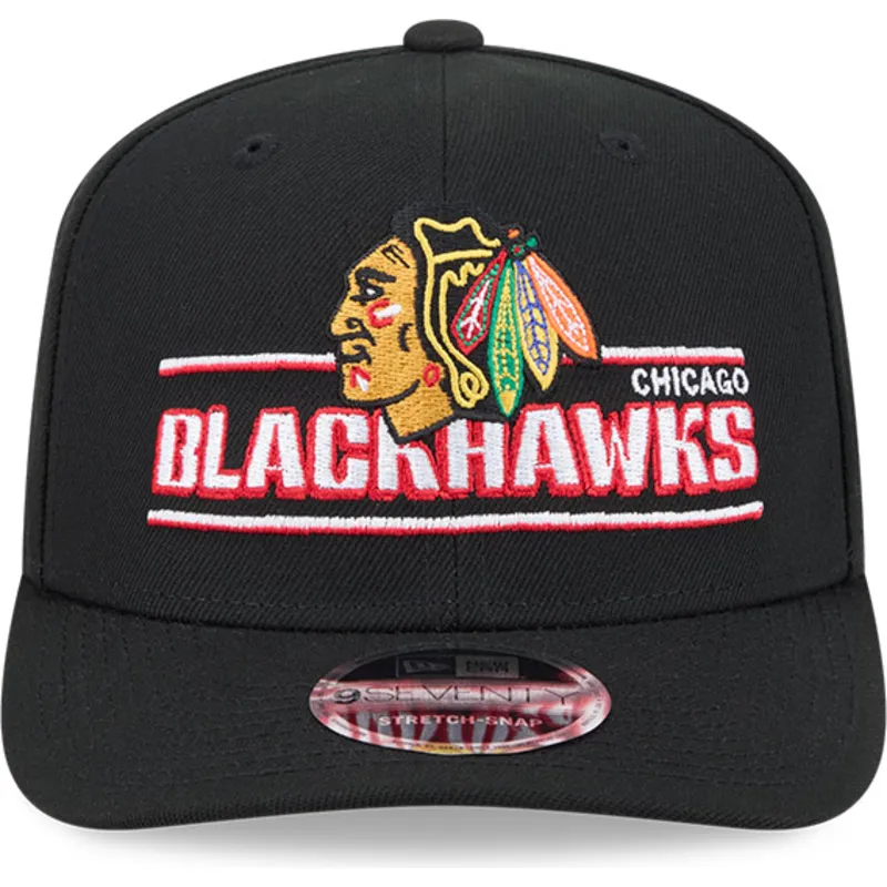 schwarze-gebogene-snapback-kappe-9seventy-stretch-snap-stated-der-chicago-blackhawks-nhl-von-new-era