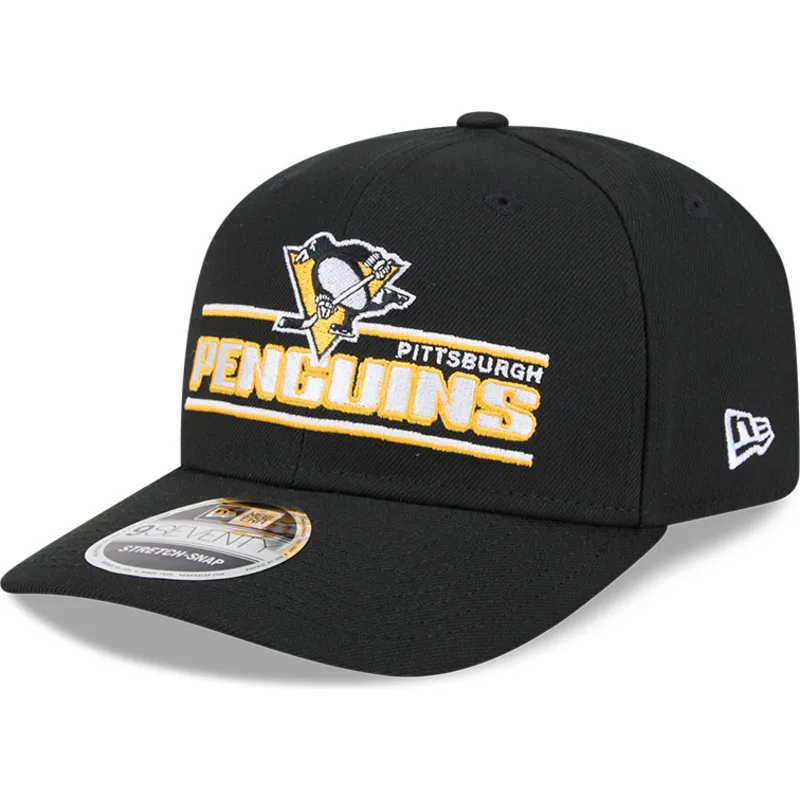 schwarze-gebogene-snapback-kappe-9seventy-stretch-snap-stated-der-pittsburgh-penguins-nhl-von-new-era