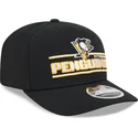 schwarze-gebogene-snapback-kappe-9seventy-stretch-snap-stated-der-pittsburgh-penguins-nhl-von-new-era