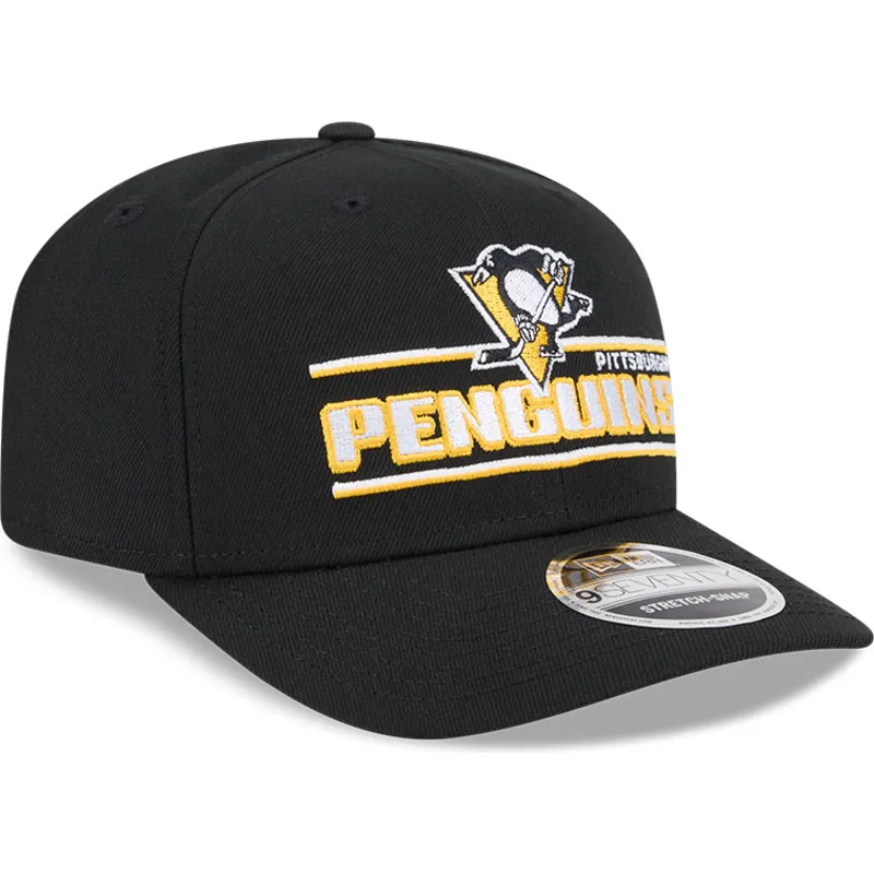 schwarze-gebogene-snapback-kappe-9seventy-stretch-snap-stated-der-pittsburgh-penguins-nhl-von-new-era