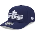 blaue-gebogene-snapback-kappe-9seventy-stretch-snap-stated-der-toronto-maple-leafs-nhl-von-new-era