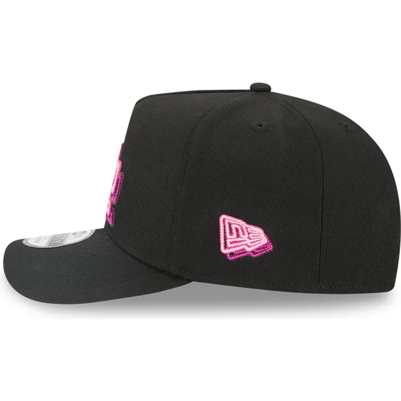 schwarze-gebogene-snapback-kappe-9fifty-a-frame-neon-der-los-angeles-dodgers-mlb-von-new-era