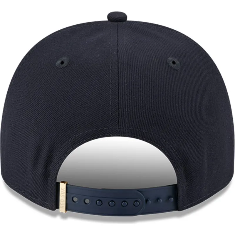 marineblaue-gebogene-snapback-kappe-9fifty-a-frame-emblem-der-boston-red-sox-mlb-von-new-era