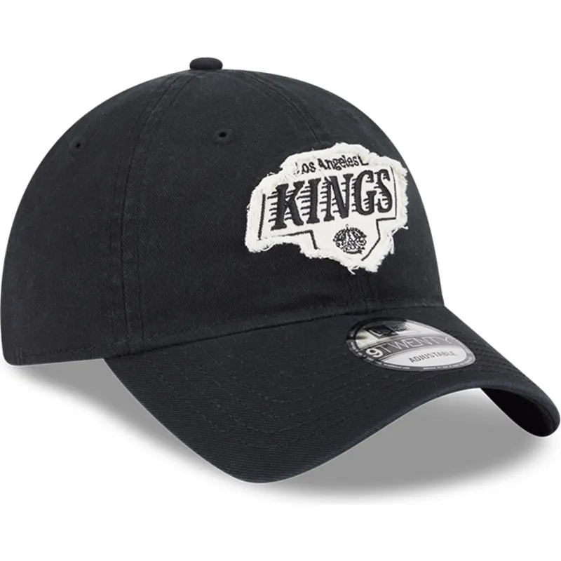 schwarze-verstellbare-curved-cap-9twenty-stamp-der-los-angeles-kings-nhl-von-new-era