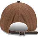 braune-und-marineblaue-verstellbare-curved-cap-9twenty-a-frame-wool-pinstripe-der-new-york-yankees-mlb-von-new-era