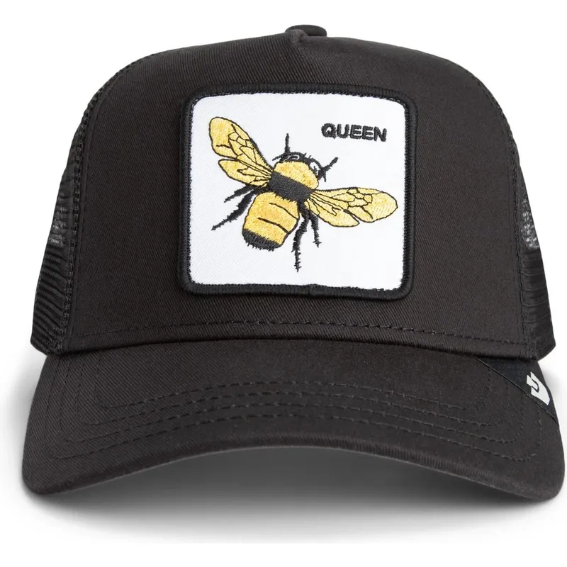 schwarze-trucker-kappe-biene-queen-bee-von-goorin-bros schwarze-trucker-kappe-biene-queen-bee-von-goorin-bros