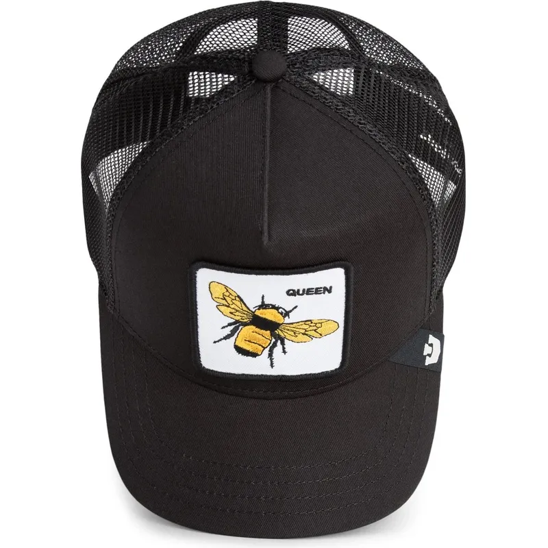 schwarze-trucker-kappe-biene-queen-bee-von-goorin-bros schwarze-trucker-kappe-biene-queen-bee-von-goorin-bros