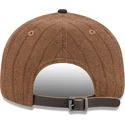 braune-und-schwarze-verstellbare-flatcap-9fifty-retro-crown-wool-pinstripe-der-chicago-white-sox-mlb-von-new-era