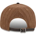 braune-und-marineblaue-verstellbare-flache-kappe-9fifty-retro-crown-wool-pinstripe-der-atlanta-braves-mlb-von-new-era