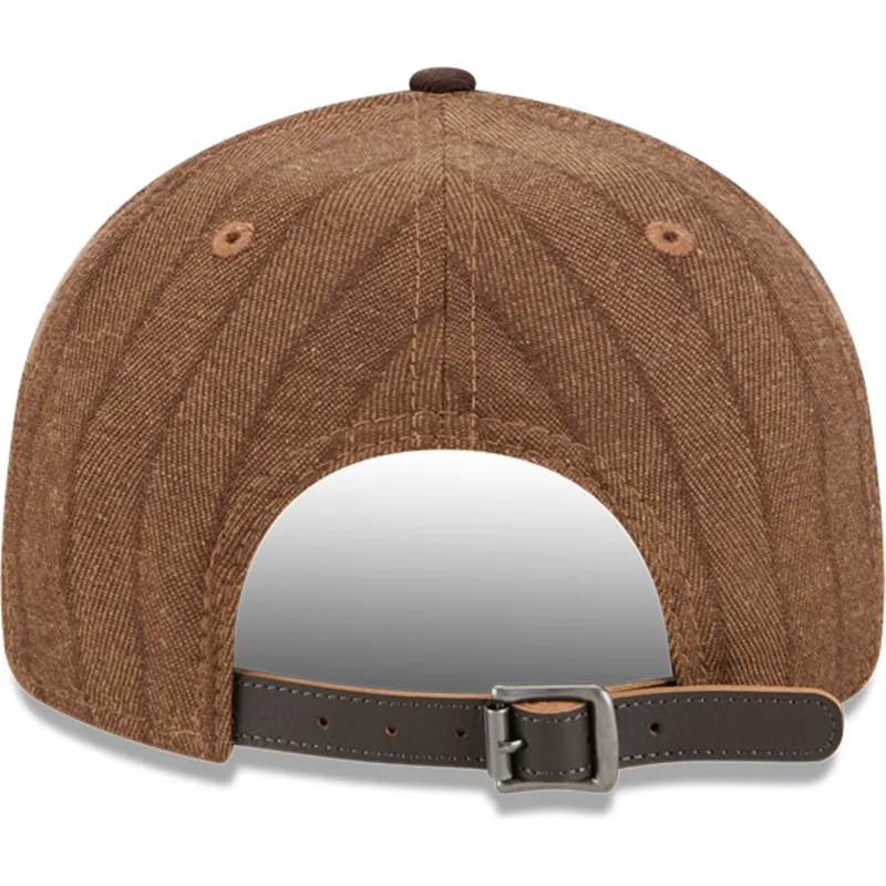 braune-verstellbare-flache-9fifty-retro-crown-wool-pinstripe-kappe-der-san-diego-padres-mlb-von-new-era