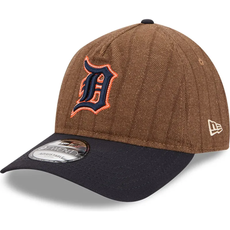 braune-und-marineblaue-verstellbare-curved-cap-9twenty-a-frame-wool-pinstripe-der-detroit-tigers-mlb-von-new-era braune-und-marineblaue-verstellbare-curved-cap-9twenty-a-frame-wool-pinstripe-der-detroit-tigers-mlb-von-new-era