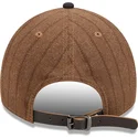 braune-und-marineblaue-verstellbare-curved-cap-9twenty-a-frame-wool-pinstripe-der-detroit-tigers-mlb-von-new-era
