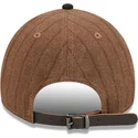 braune-und-schwarze-verstellbare-curved-cap-9twenty-a-frame-wool-pinstripe-der-chicago-white-sox-mlb-von-new-era