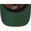 braune-und-schwarze-verstellbare-curved-cap-9twenty-a-frame-wool-pinstripe-der-chicago-white-sox-mlb-von-new-era