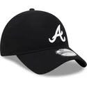 schwarze-verstellbare-curved-cap-9twenty-merino-wool-der-atlanta-braves-mlb-von-new-era