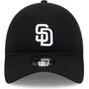 schwarze-verstellbare-curved-cap-9twenty-merino-wool-der-san-diego-padres-mlb-von-new-era