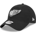 casquette-courbee-noire-ajustable-9twenty-stamp-detroit-red-wings-nhl-new-era