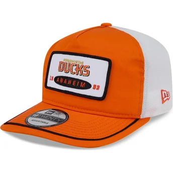Mützen gebogen orange snapback 19TWENTY Embroidered Patch der Anaheim Ducks NHL von New Era