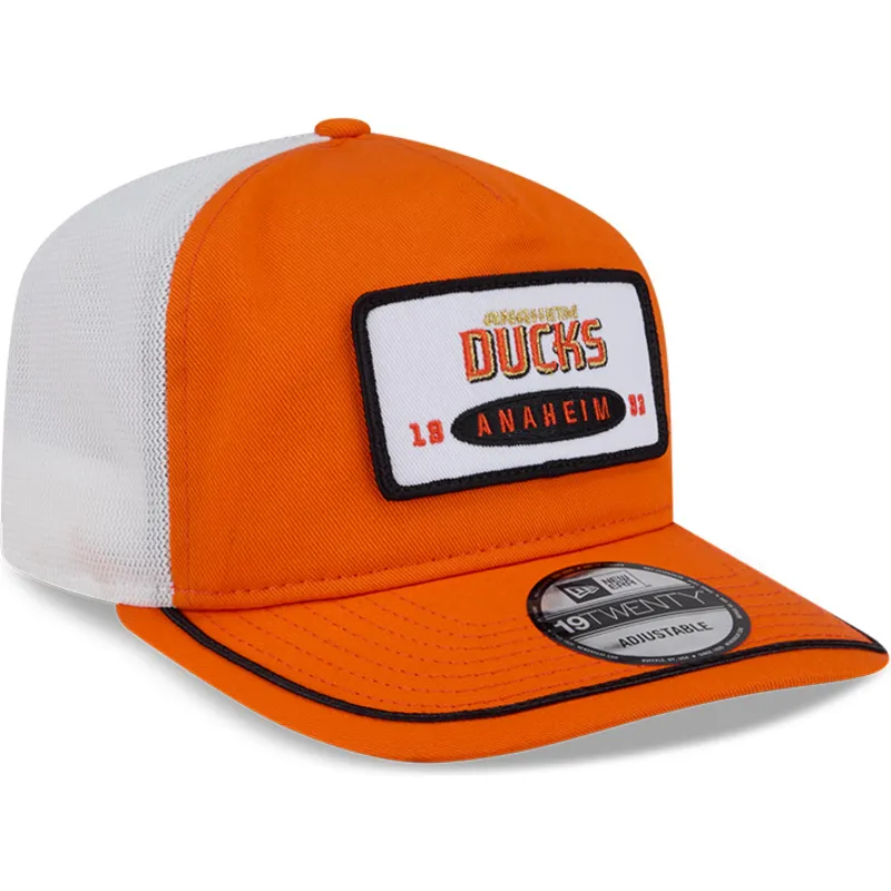 orangene-und-weisse-gebogene-snapback-kappe-19twenty-embroidered-patch-der-anaheim-ducks-nhl-von-new-era orangene-und-weisse-gebogene-snapback-kappe-19twenty-embroidered-patch-der-anaheim-ducks-nhl-von-new-era