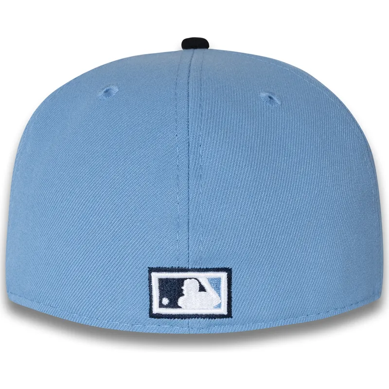flache-blaue-angepasste-59fifty-kappe-world-series-2003-side-patch-der-new-york-yankees-mlb-von-new-era