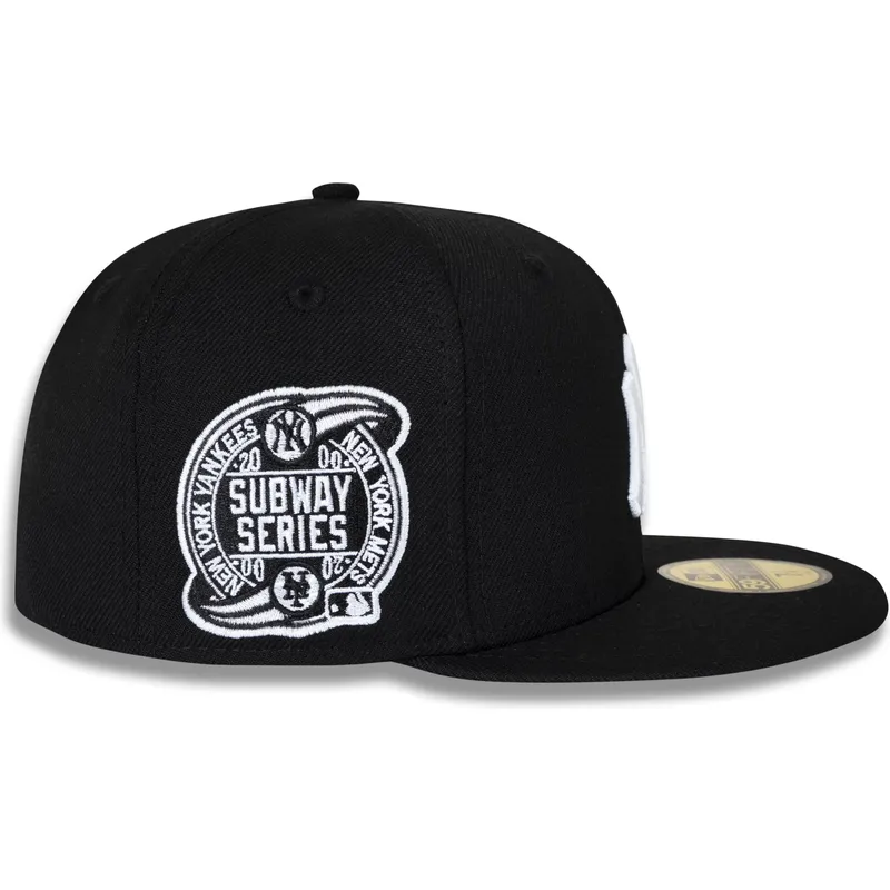 schwarze-enganliegende-59fifty-flatcap-subway-series-der-new-york-yankees-mlb-von-new-era