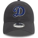graue-verstellbare-curved-cap-9twenty-core-classic-der-los-angeles-dodgers-mlb-von-new-era