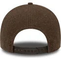 braune-gebogene-snapback-kappe-9forty-melton-wool-der-detroit-tigers-mlb-von-new-era