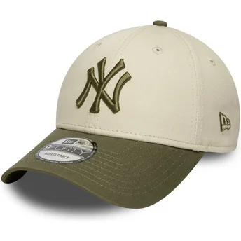 Mützen gebogen mehrfarbig verstellbares band 9FORTY Side Patch der New York Yankees MLB von New Era