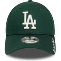 grune-verstellbare-curved-cap-9forty-visor-script-der-los-angeles-dodgers-mlb-von-new-era